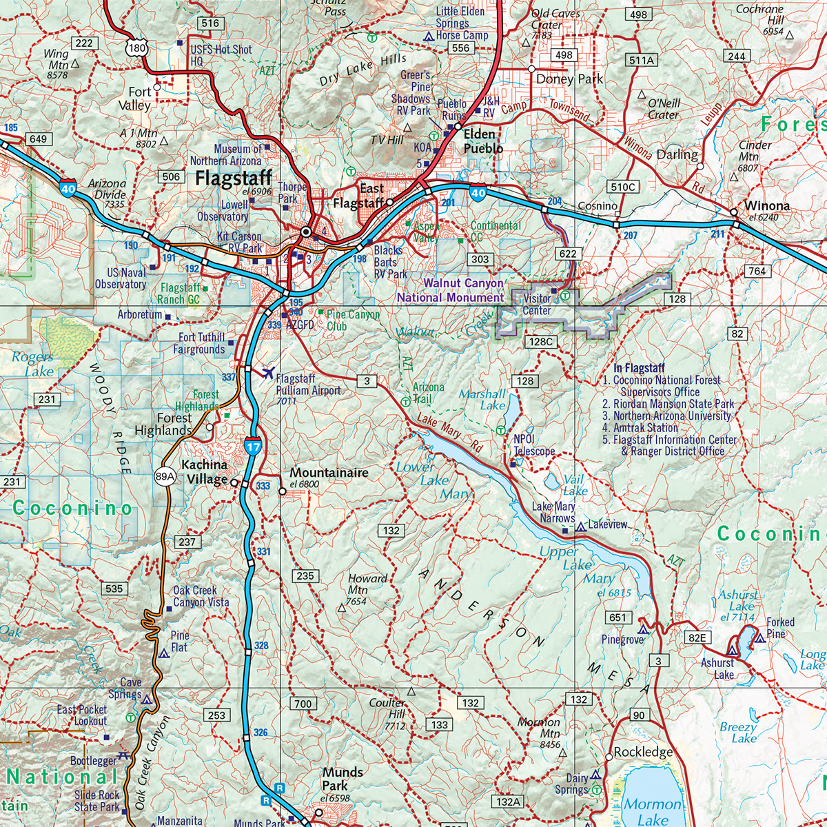 Printable Road Map Of Arizona