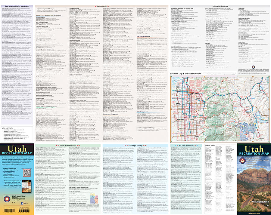Utah Recreation Map — Benchmark Maps