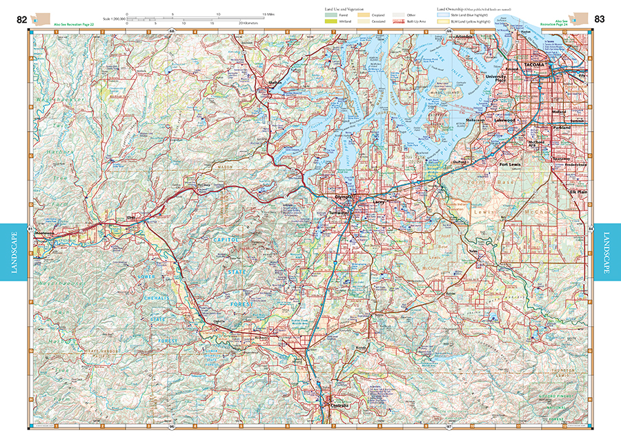 Washington Road & Recreation Atlas — Benchmark Maps