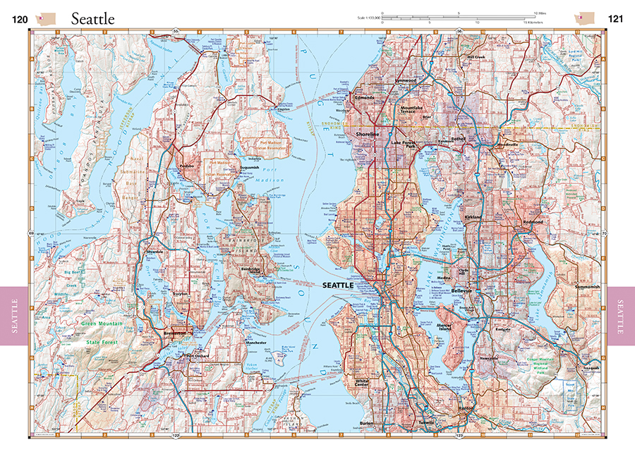 Washington Road & Recreation Atlas — Benchmark Maps