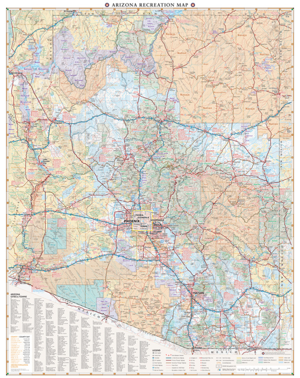 Arizona Recreation Map