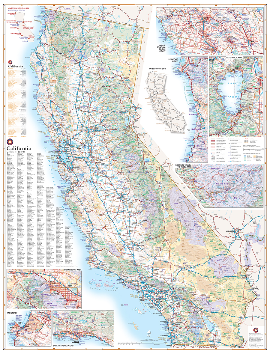 California Road Map - Benchmark Maps