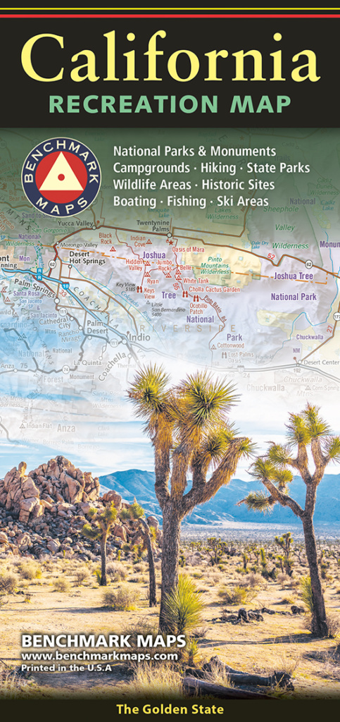 California Recreation Map Front Cover 2026 featuring Joshua Tree National Park