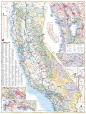 California Recreation Wall Map