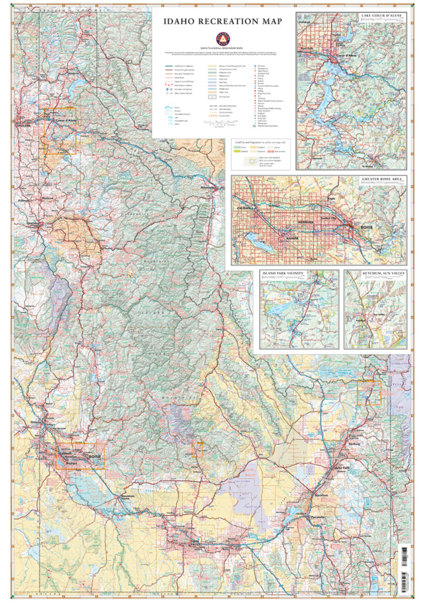 Idaho Recreation Map