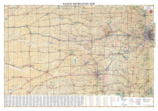 Kansas Recreation Wall Map