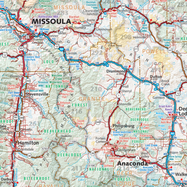 Montana Recreation Map