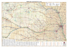 Nebraska Recreation Wall Map