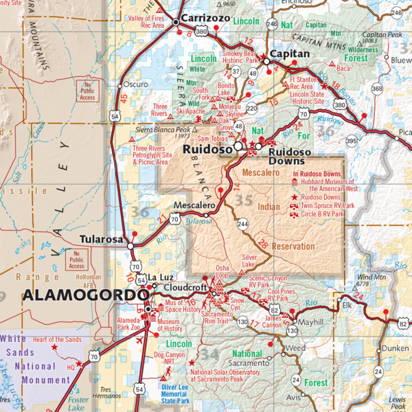 New Mexico Recreation Map