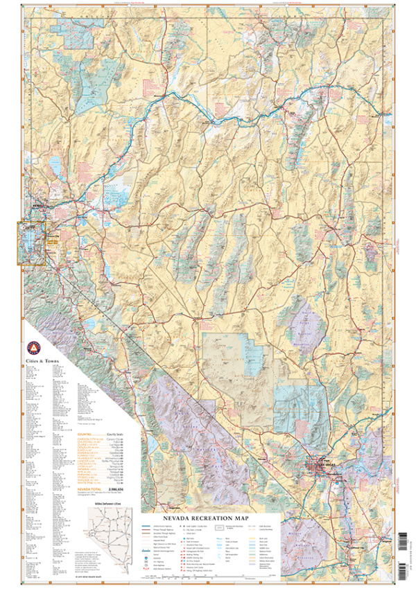 Nevada Recreation Map