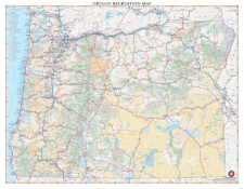 Oregon Recreation Wall Map