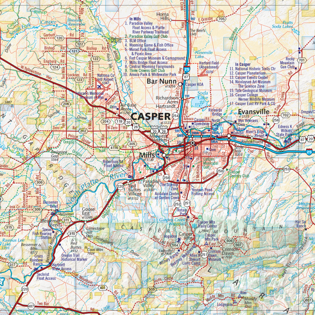 Wyoming Road & Recreation Atlas - Benchmark Maps