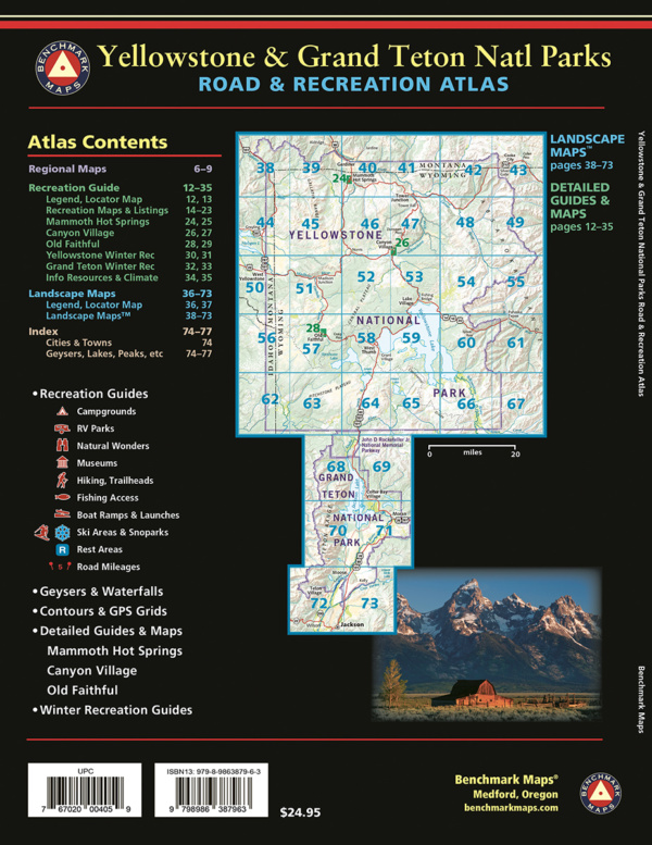 Yellowstone & Grand Teton National Parks Road & Recreation Atlas - Image 2