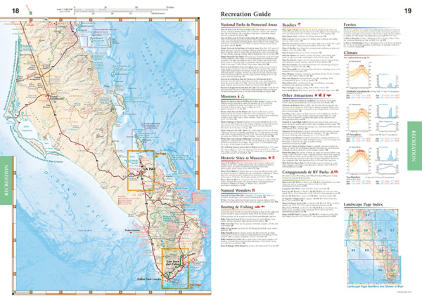 Baja California Road And Recreation Atlas Benchmark Maps