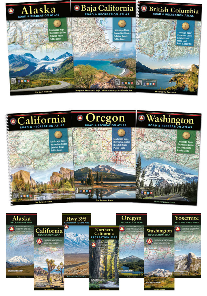North America West Coast Atlas and Map Bundle