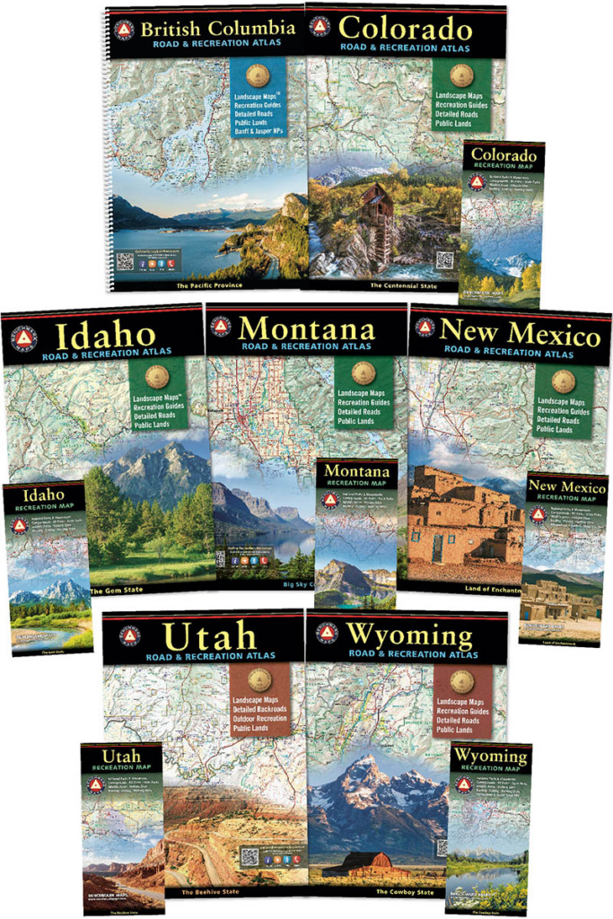 Rocky Mountains Atlas and Map Bundle
