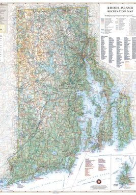 Rhode Island Recreation Wall Map