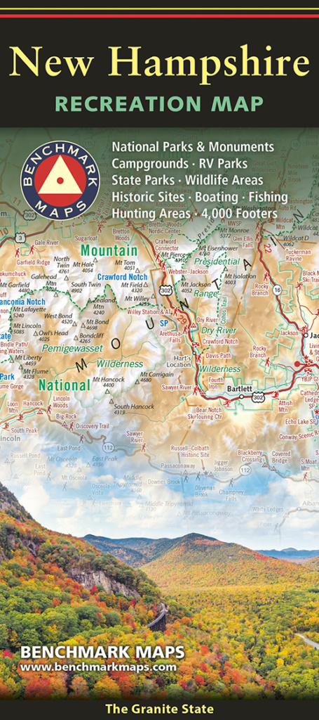 New Hampshire Folded Recreation Map Cover