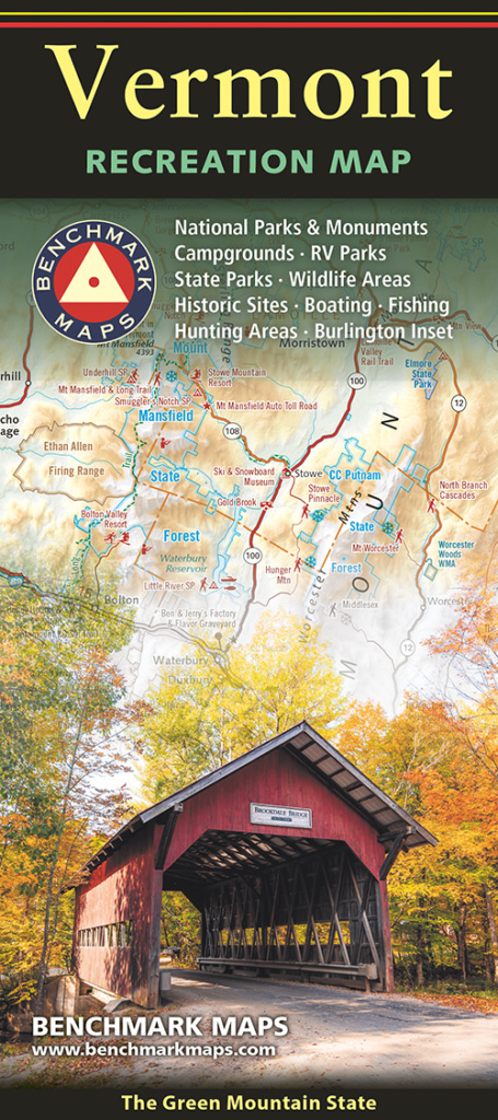 Vermont Folded Recreation Map Cover